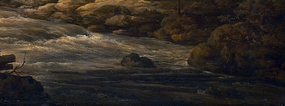 But the mountain stream symbolizes nature's enduring force.