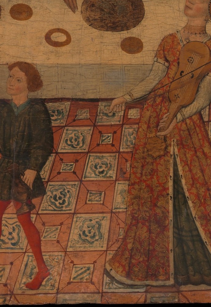 She dances. The king watches.