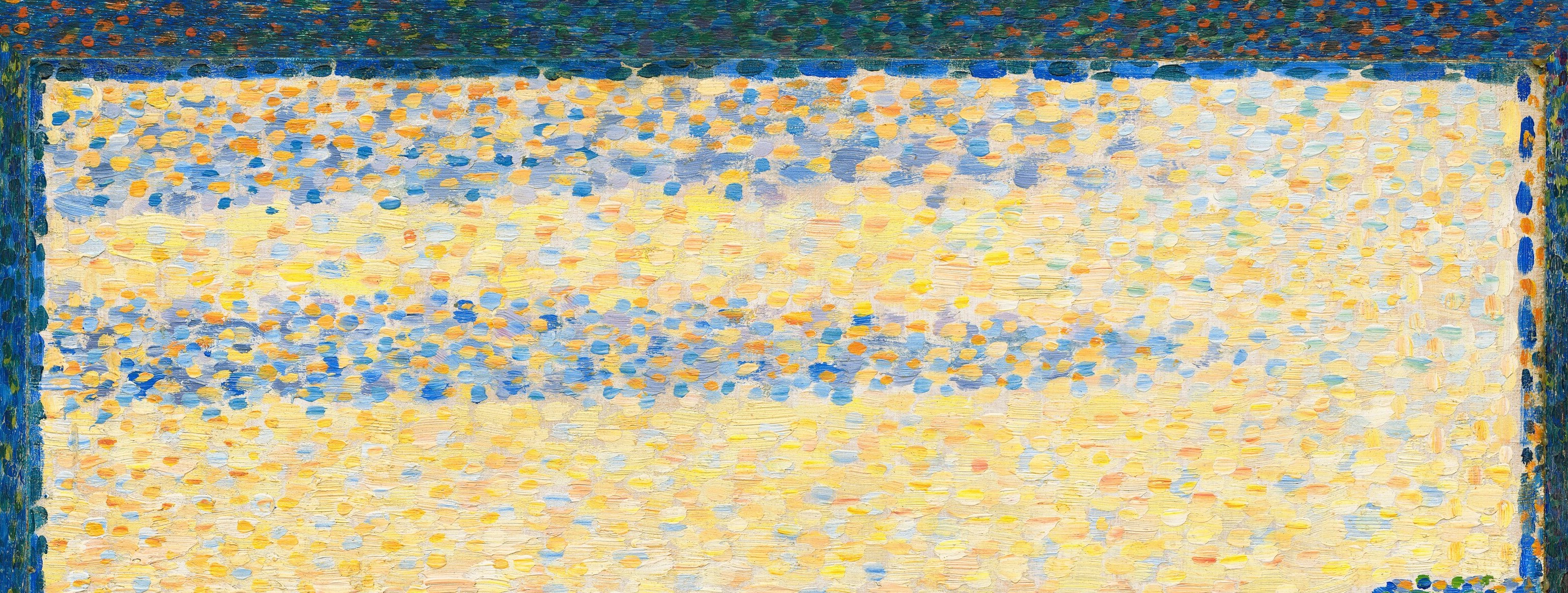 Look closely at the sky, made of countless tiny dots.