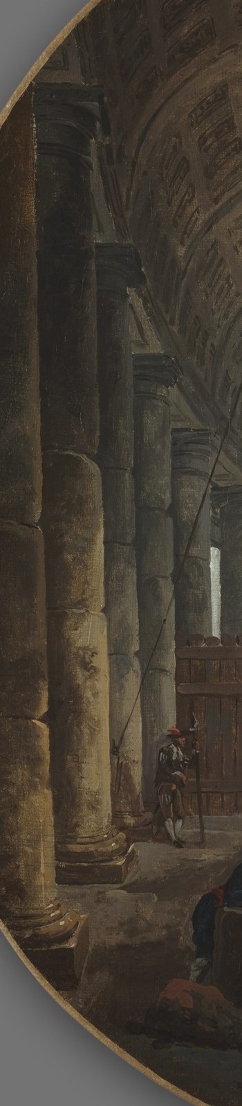 In 1769, the artist Hubert Robert painted this scene in Rome.