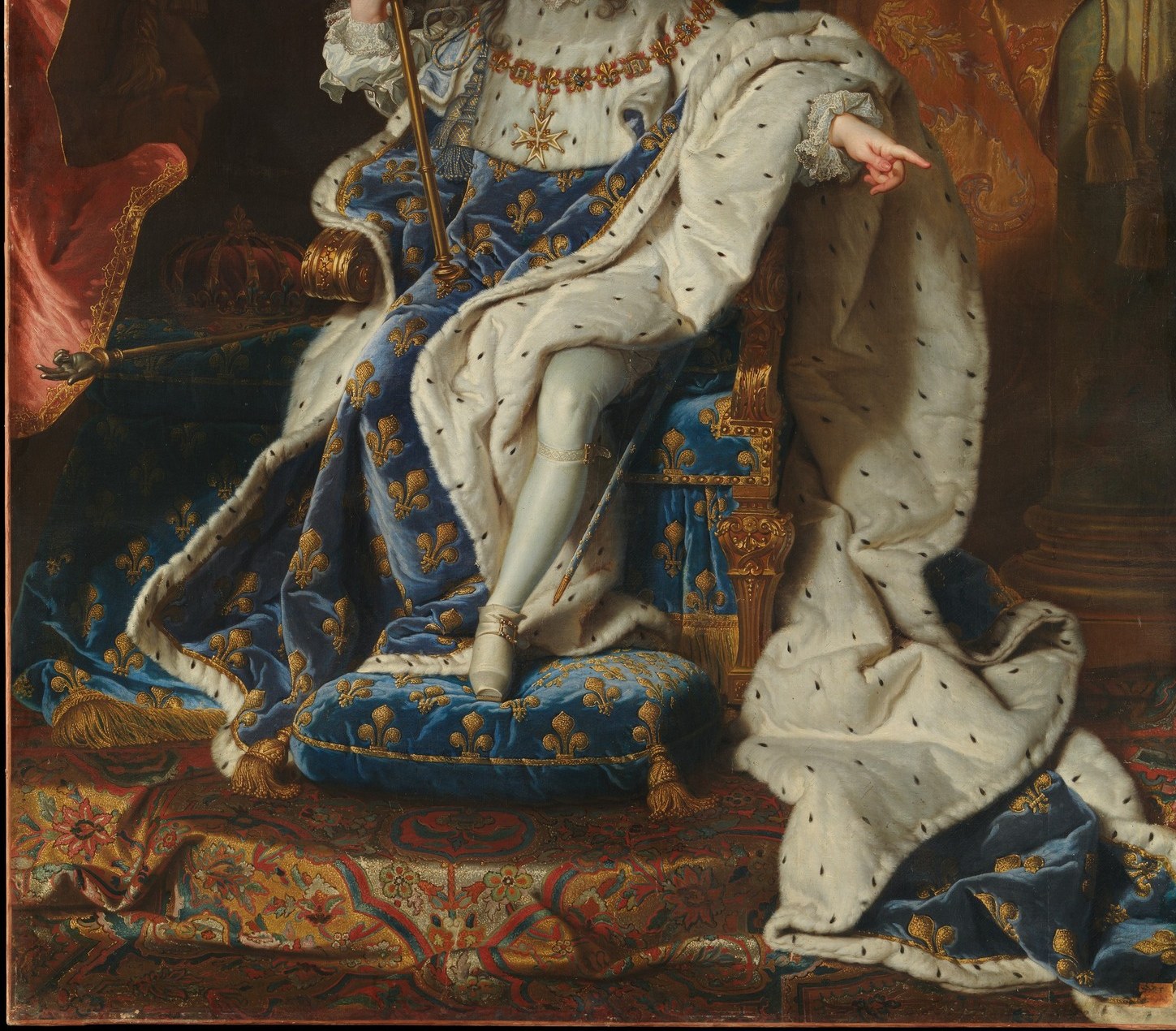 This ermine cape, by law, could touch only royal skin.