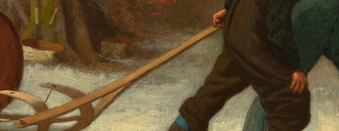 Their tools are simple: a sled, barrels, and their own strength.
