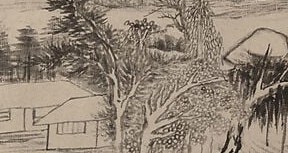 That thatched pavilion is the destination named in the title.