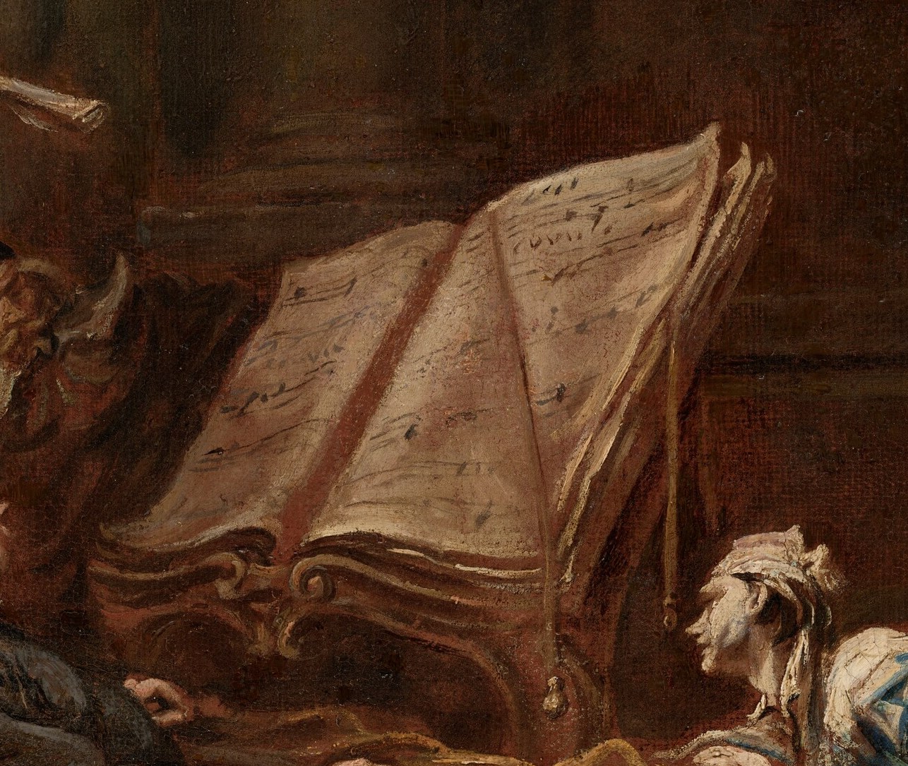 It hints at the corruption of the era, not sacred song.