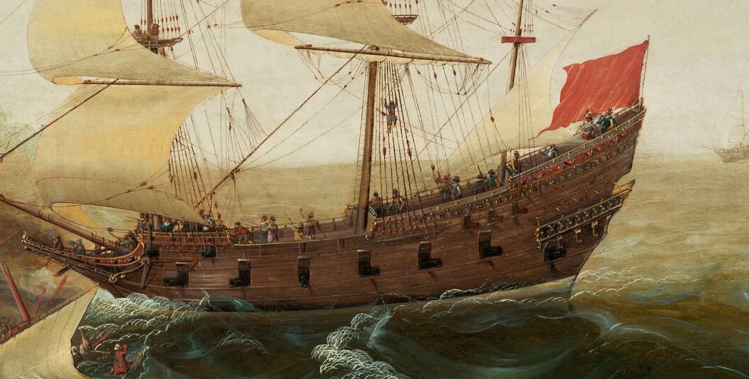 This painter shows one such encounter, in vivid detail.