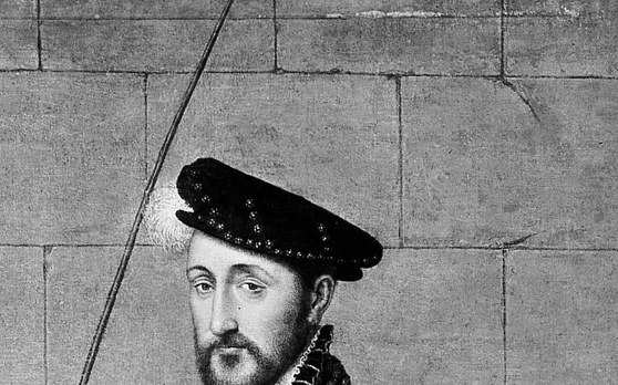 The understated cap against elaborate dress signals fashionable restraint; a deliberate style choice of the French court