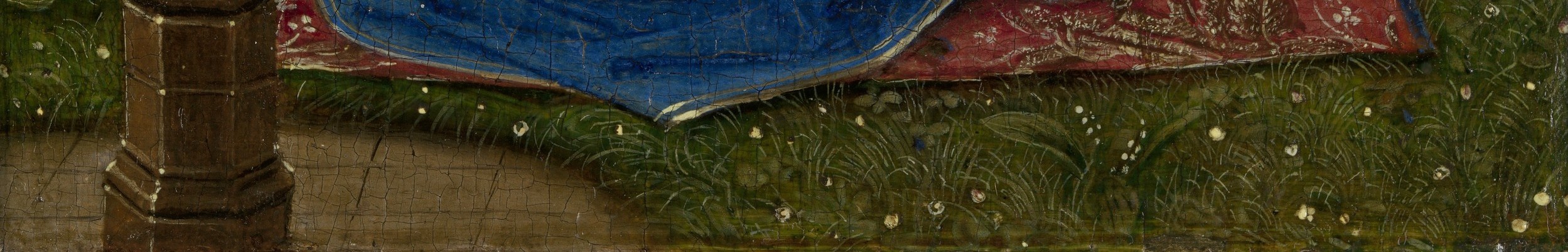 Van Eyck signed his name and date on the original frame in 1439.