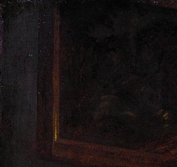 Now look into the dark above the table.