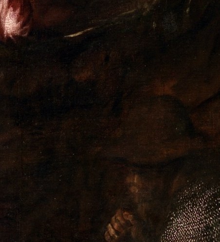 His apostles sleep, unaware of what is coming.