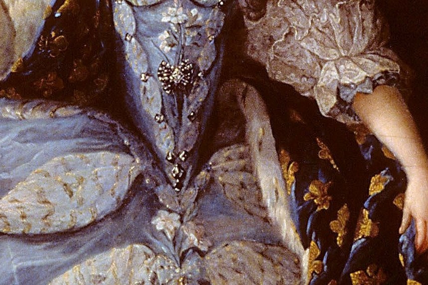 See how the lace collar and cuffs seem almost real.