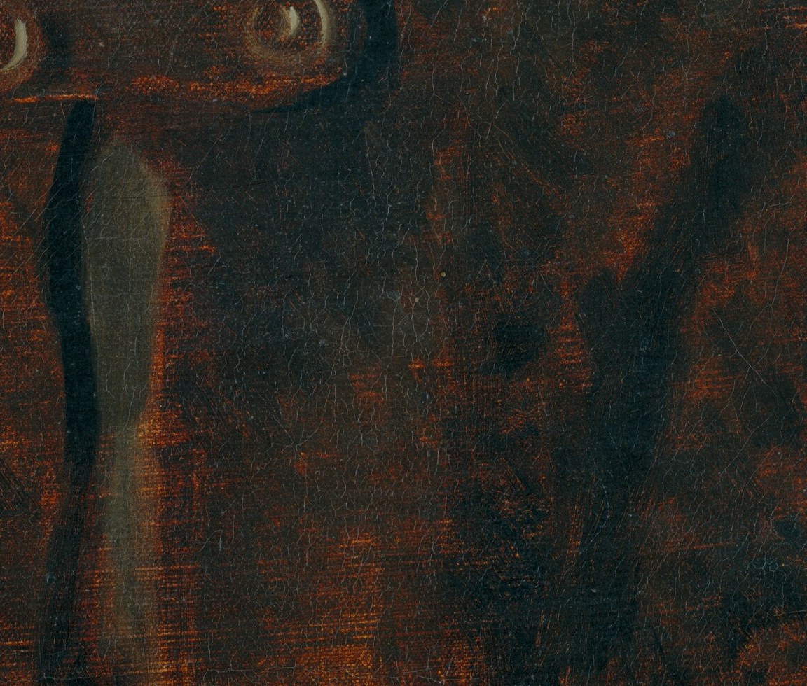 Courbet made the paint itself feel like fabric.