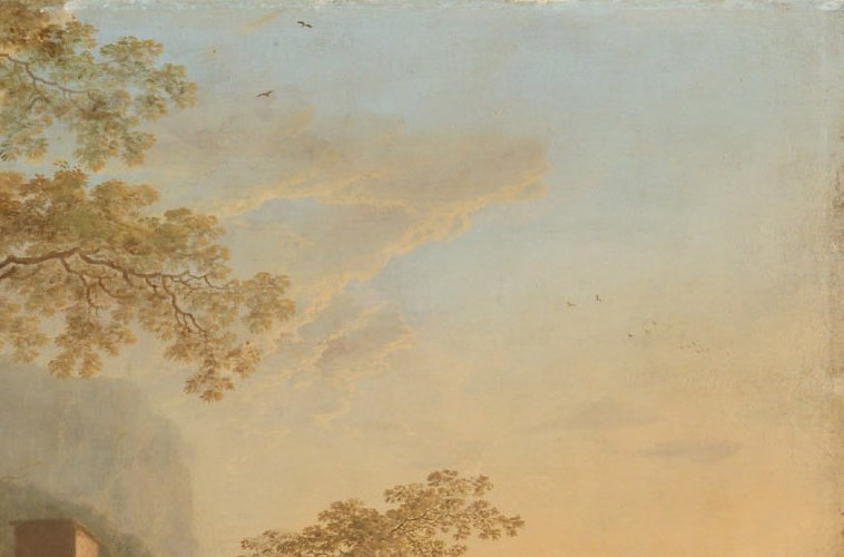 The Dutch painter, Willem de Heusch, specialized in these tranquil landscapes.