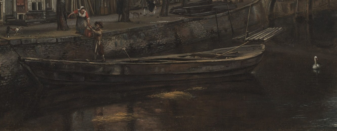 The virtuoso technical passage: the dark inverted trees double the composition vertically, showing Wijnants' control of tone across still water