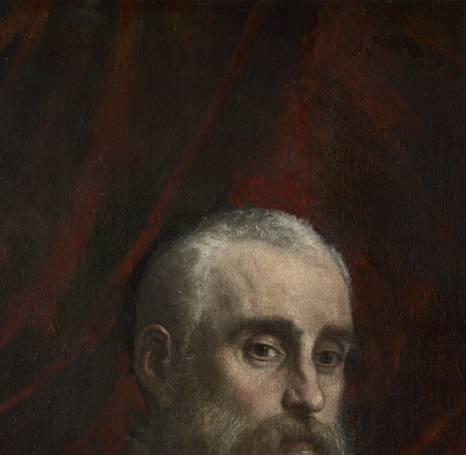 Grave, inward-looking expression suits a man painted shortly after the battle in which he died , the slight downward gaze reads as contemplation of mortality