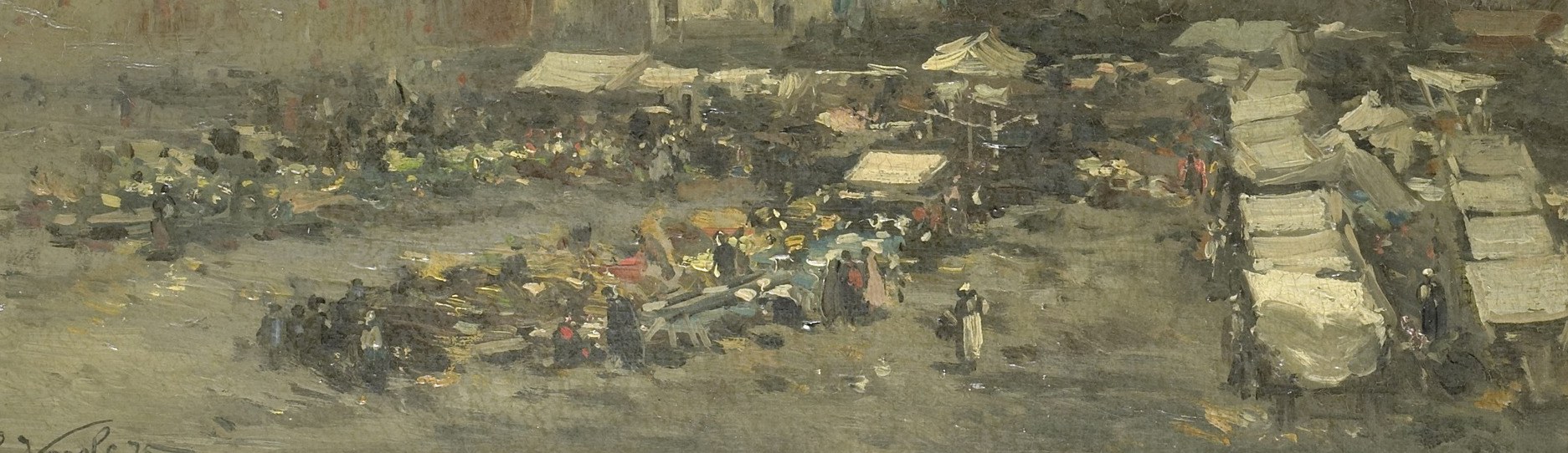 Then, as now, it hosted a lively market.