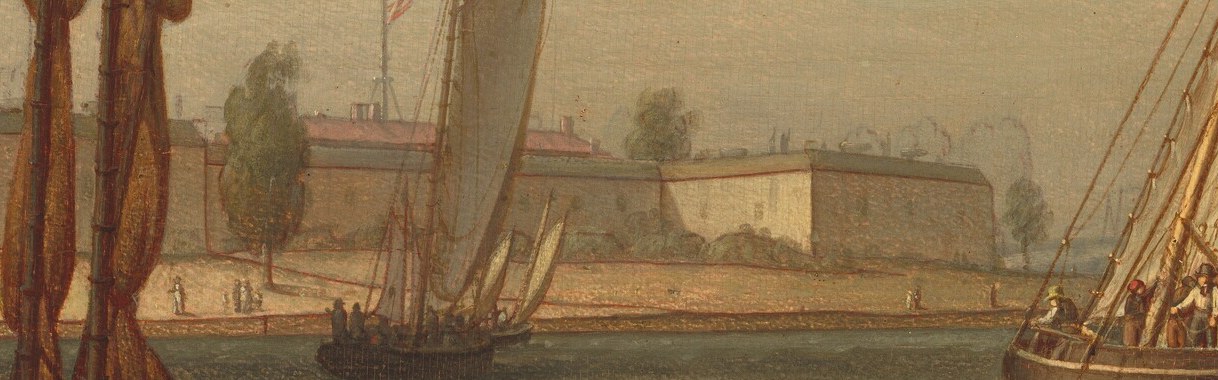 He moved to America and painted its rising ports.