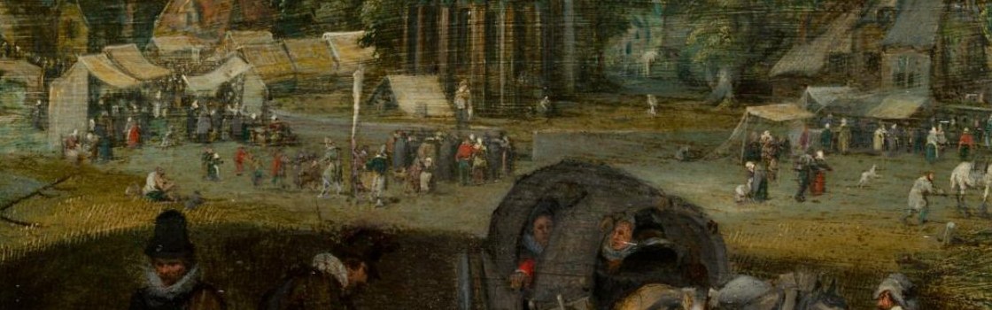 The painter, Van de Venne, depicted everyday activity with care.