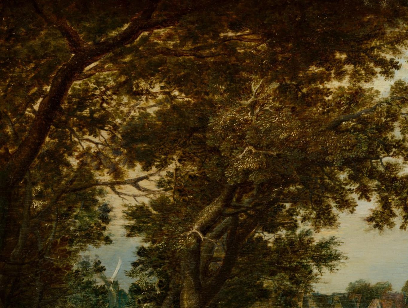 The detailed rendering of foliage creates a sense of depth and natural environment.