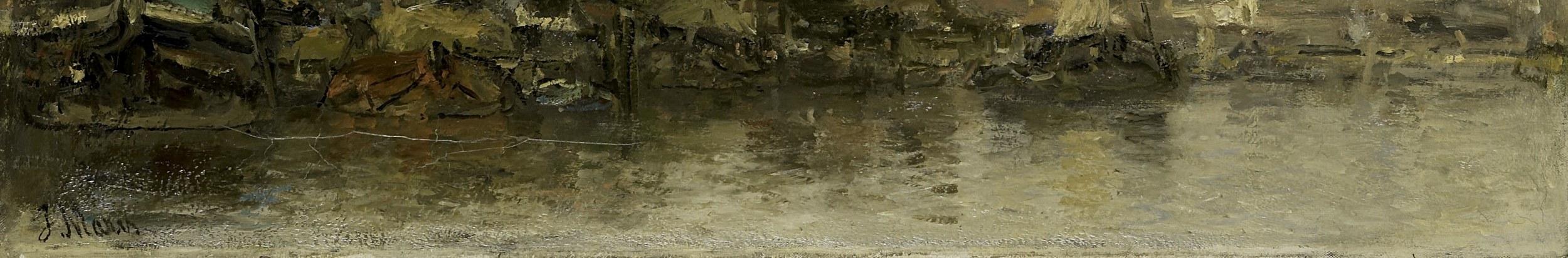 Then, notice the muted, watery reflections below.