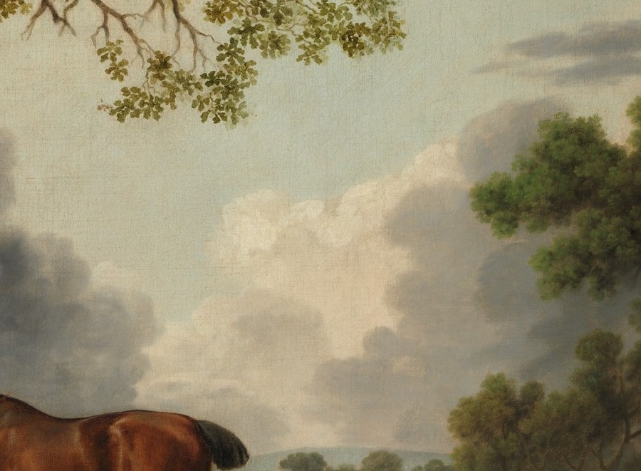 So in 1768 he hired the finest horse painter alive.