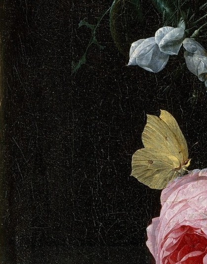 Tiny details hide everywhere, like this insect on the margin.
