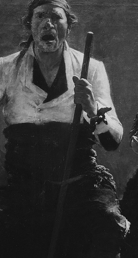 The artist specialized in Spanish subjects, like this singer.