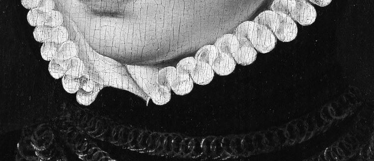 The painter, Pieter Pourbus, was renowned for such detailed portraits.