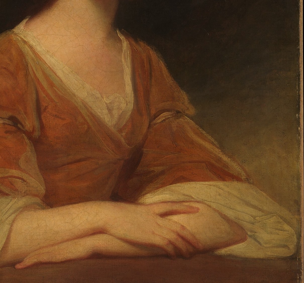 Romney painted silk that looks impossibly real.