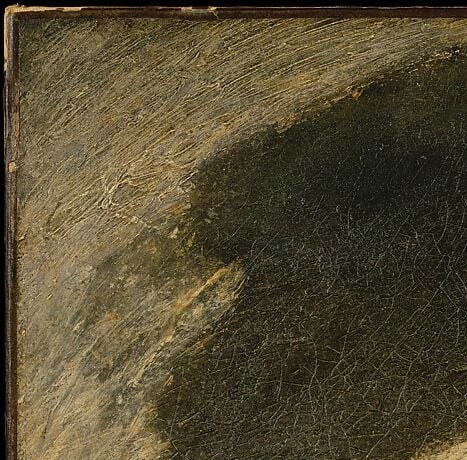 He built up the paint in thick, swirling layers.