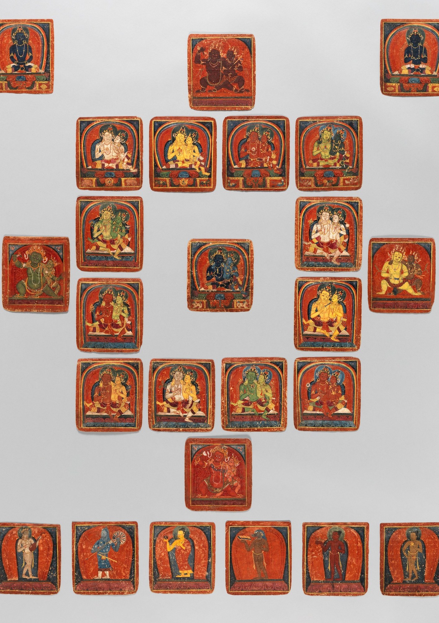 Gold skin signals divine radiance, card after card.