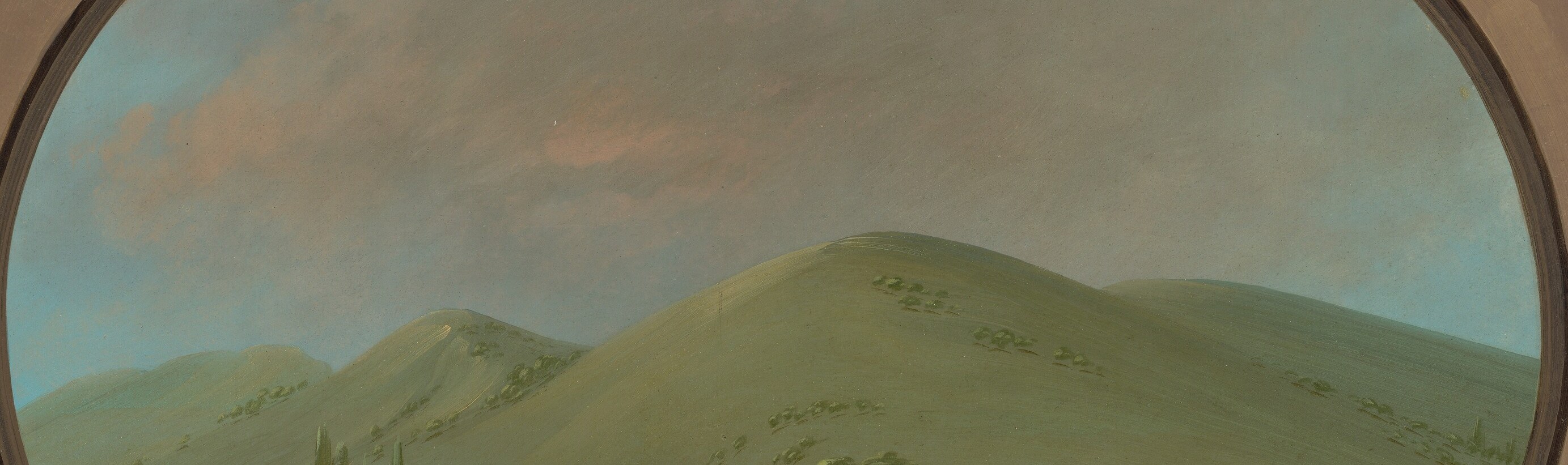 This painting captures the vastness of the American wilderness.