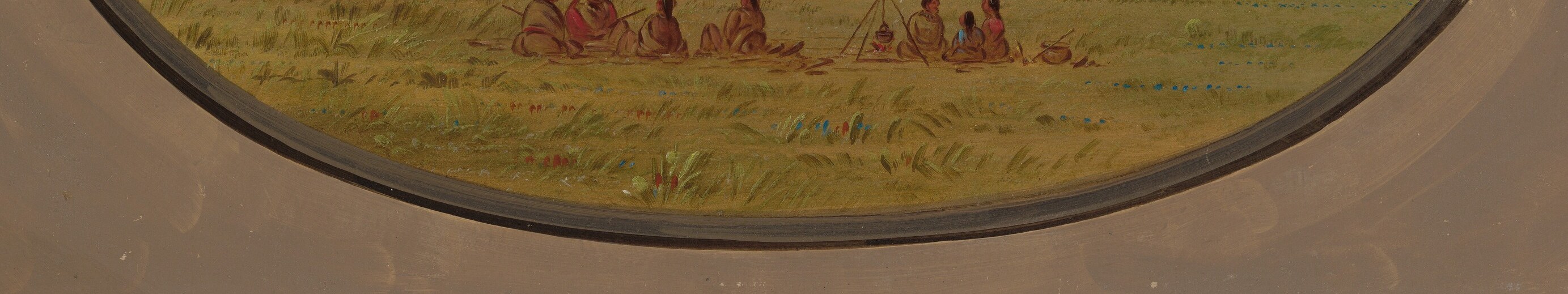 It was likely a quick study, made on a small card in the field.