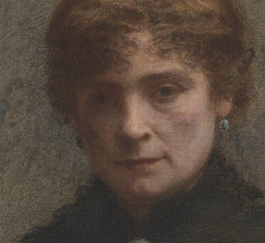 This woman draws us in with her direct gaze.