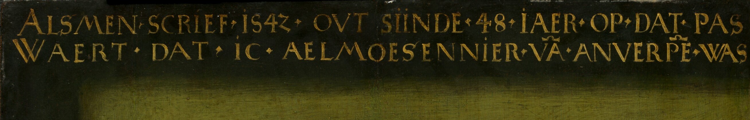 An inscription dates this portrait to 1542, when he was 48.