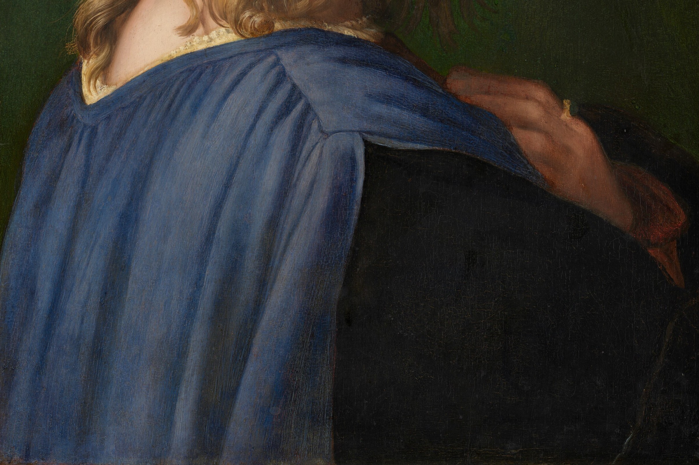 He was a Medici banker, rich enough to wear ultramarine.