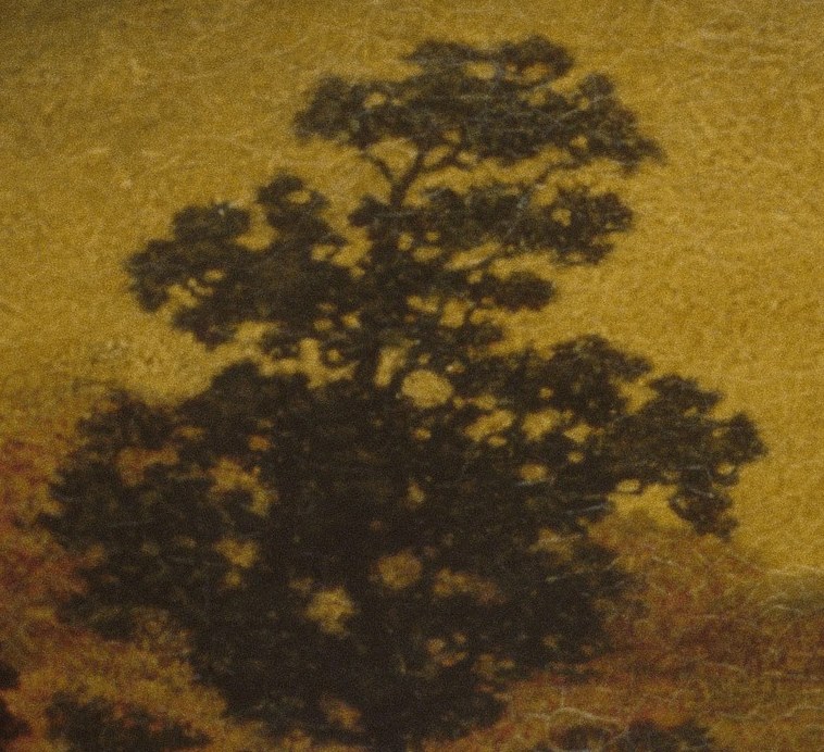 The artist painted around it, defining the light with shadow.
