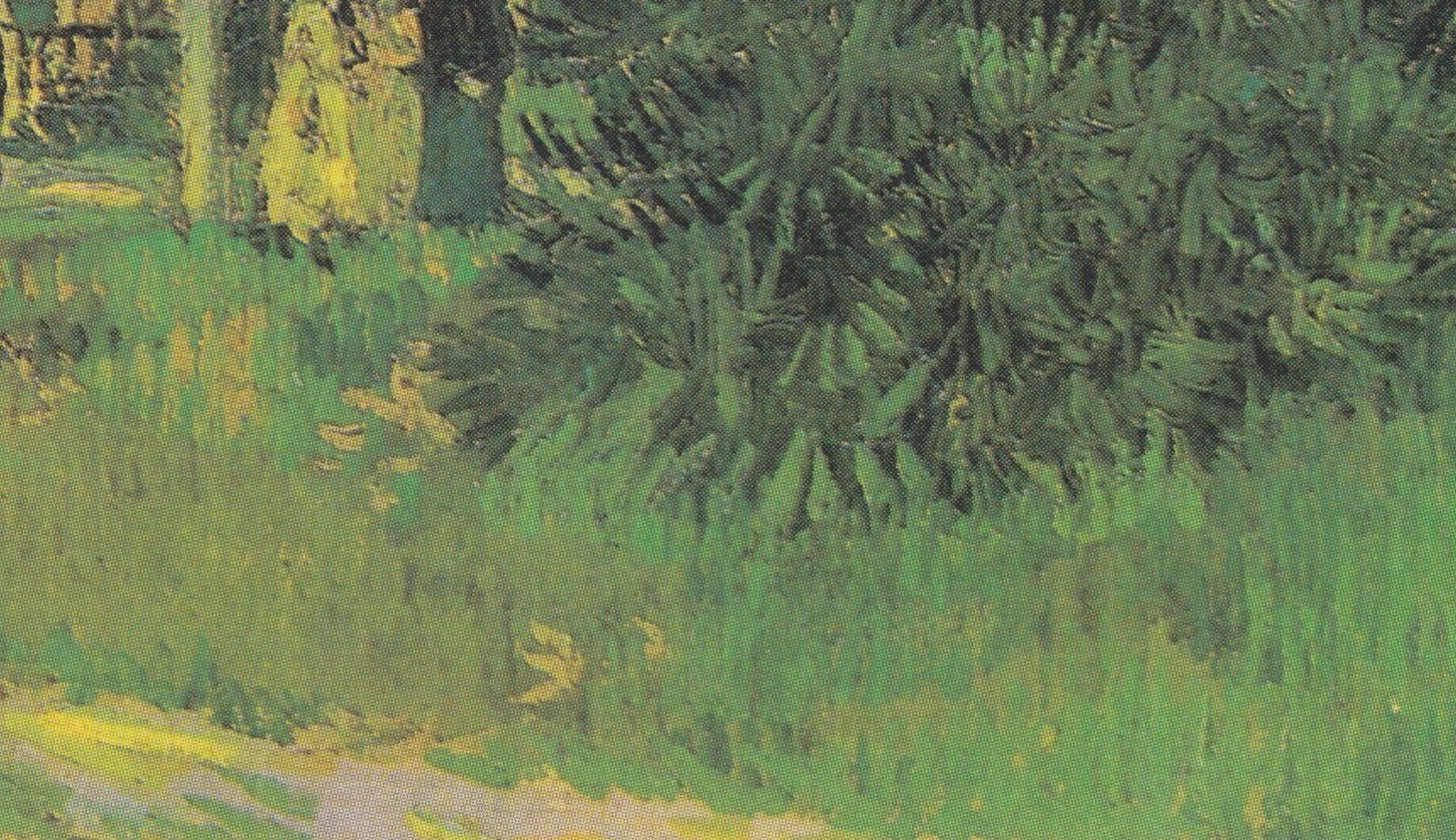 Even in these quiet moments, his brushwork was full of life.