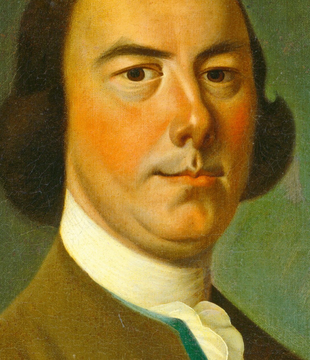 He stares out from the painting with quiet confidence.