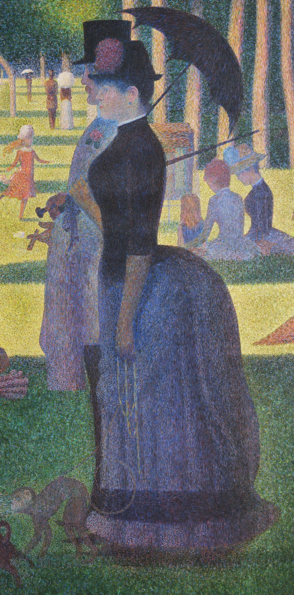 This meticulous style, called Pointillism, took two years to complete.