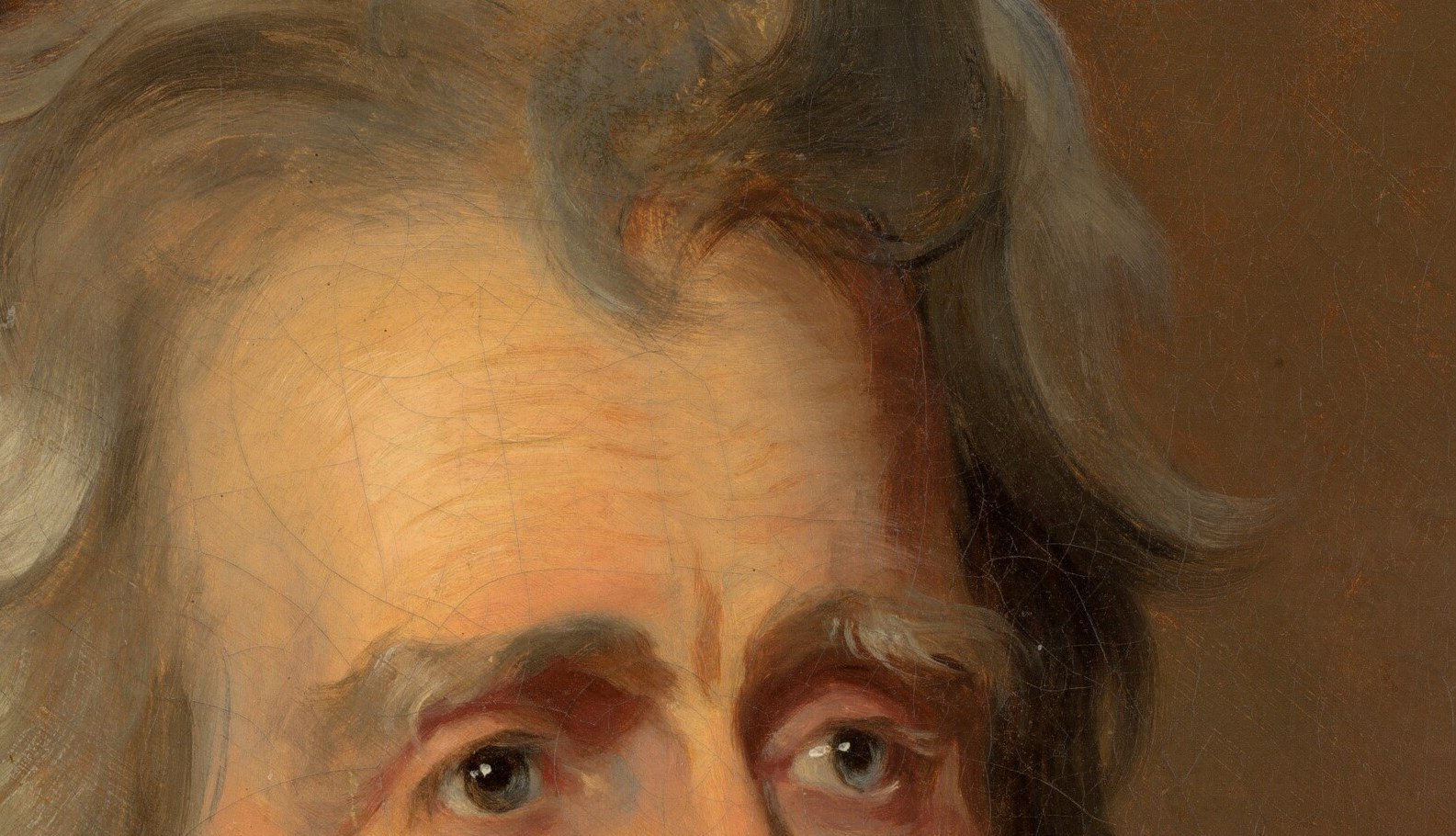 Look closely at the lines around his eyes.
