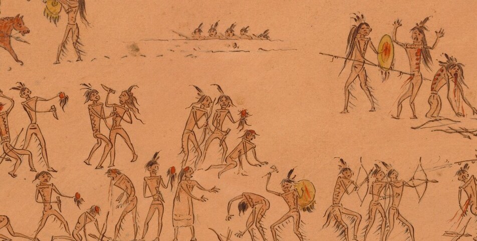 The artist, George Catlin, traveled the American West in the 1830s.