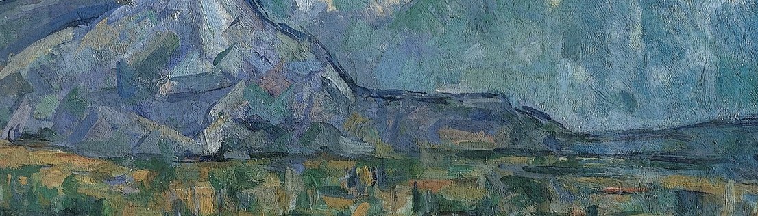 See how he builds the mountain's slope from color alone?
