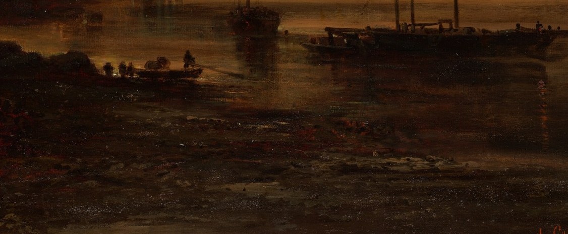 He let that faint light bleed onto the water.