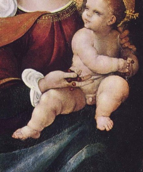 The Christ Child meets your eyes.