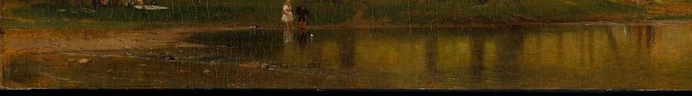 The foreground is largely unpopulated , an open invitation for the viewer to walk in; scattered fallen leaves or earth texture reward a close crop.