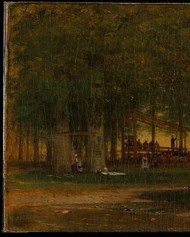 But here, Worthington Whittredge painted a forest.