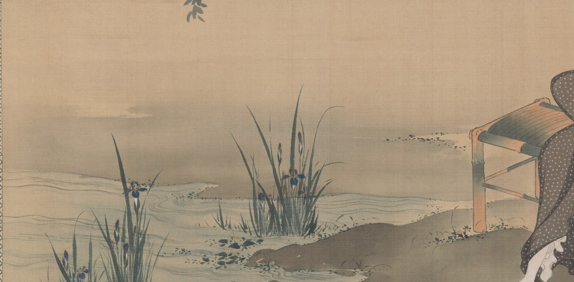 The gently flowing stream reinforces the idea of tranquility and cooling.