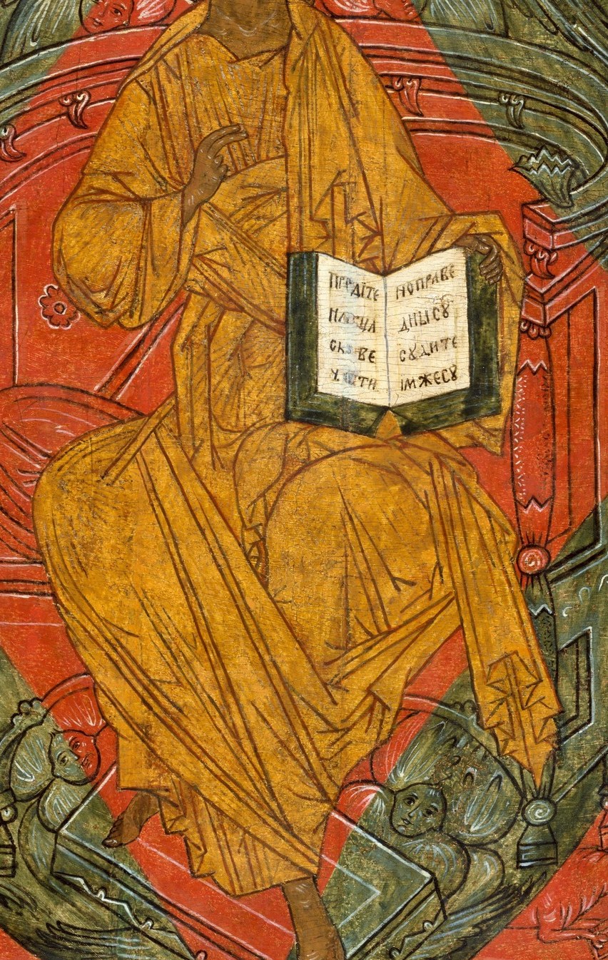 He wears yellow for divinity.