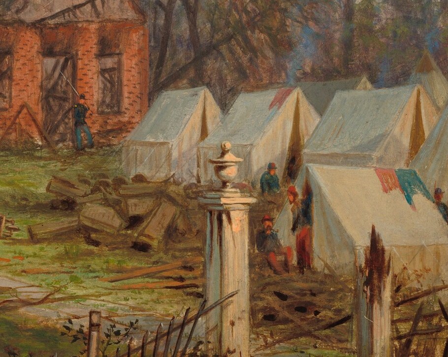 But look closely, there are hints of the Civil War.