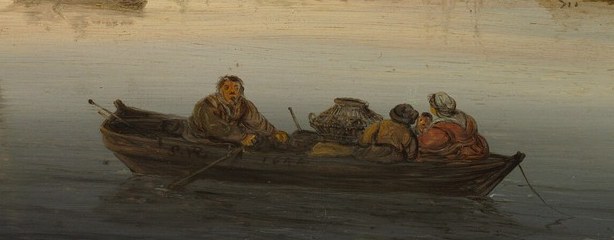 It shows a typical river landscape of the Dutch Golden Age.